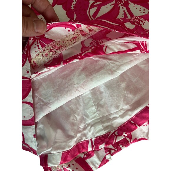 Lilly Pulitzer Dress Jubilee Coronado Pink Lobster Crochet Size 8 - Picture 5 of 12